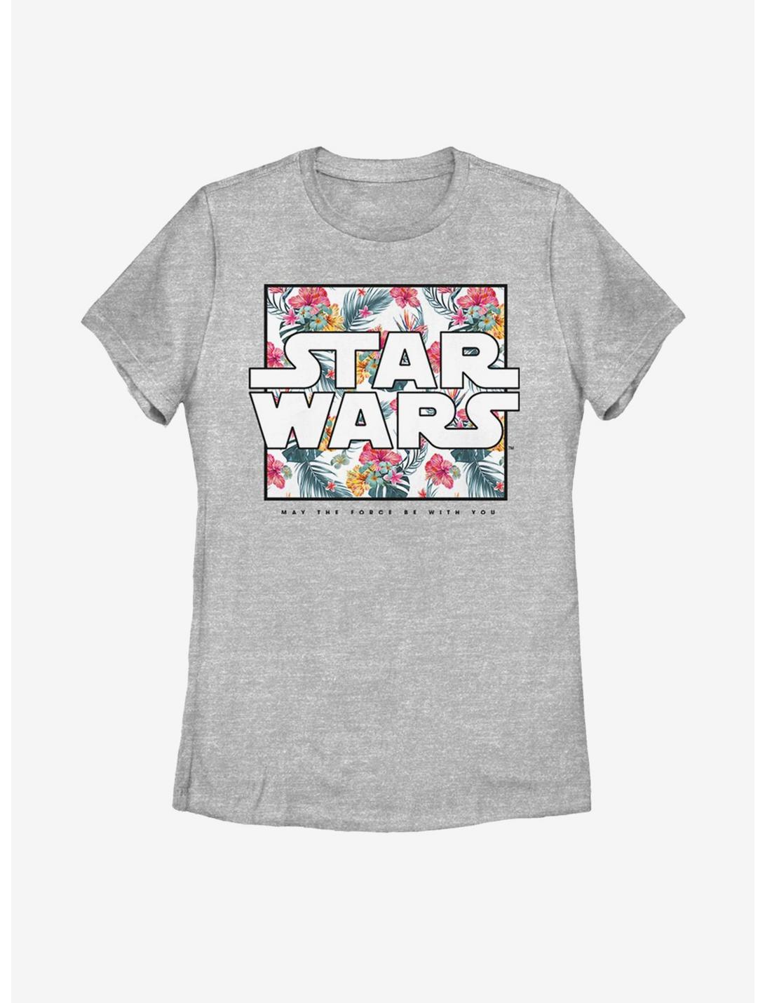 Star Wars Floral Box Womens T-Shirt, ATH HTR, hi-res