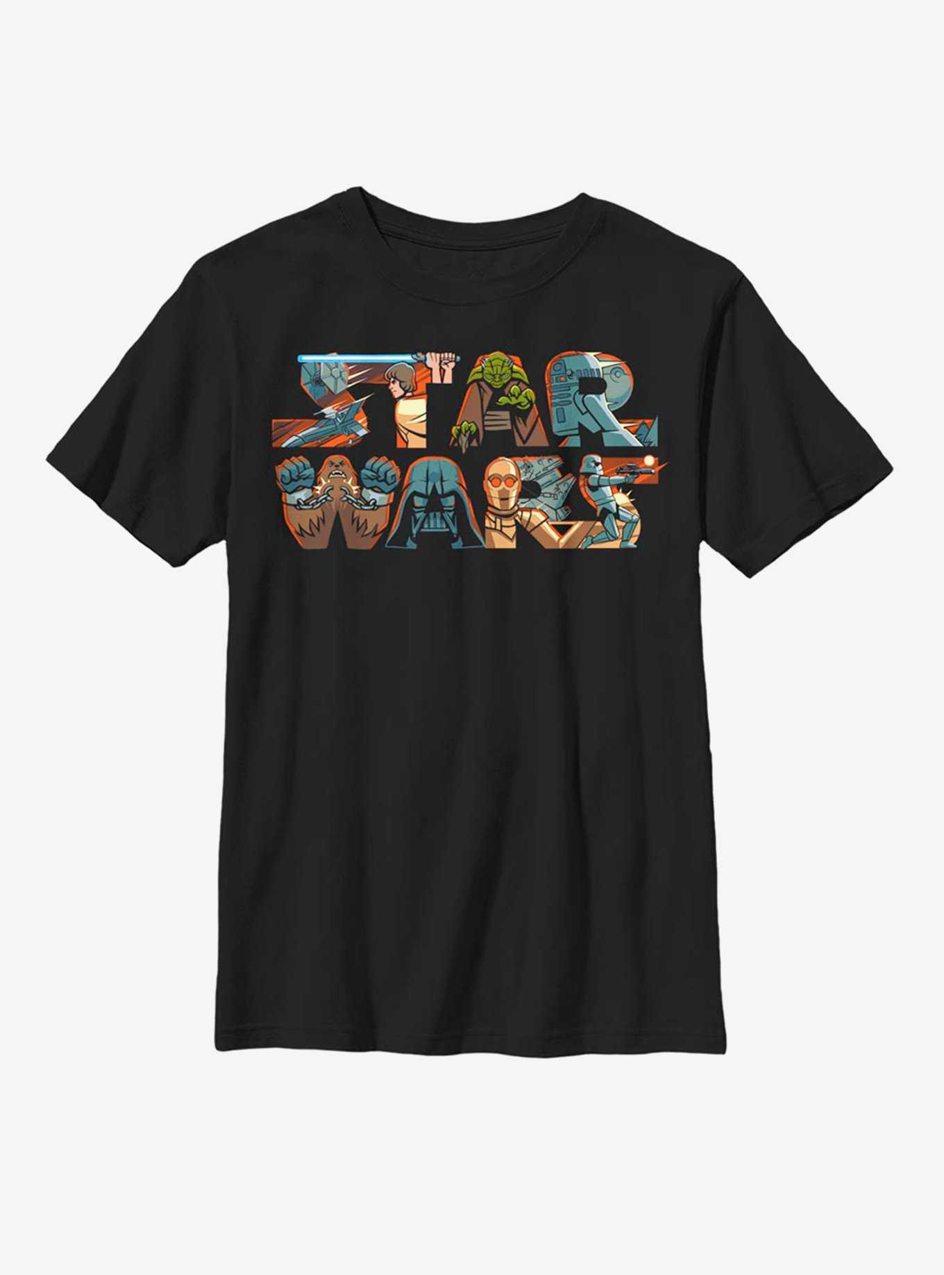 Star Wars Character Logo Youth T-Shirt, , hi-res