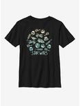 Star Wars Doodle Circle Youth T-Shirt, BLACK, hi-res