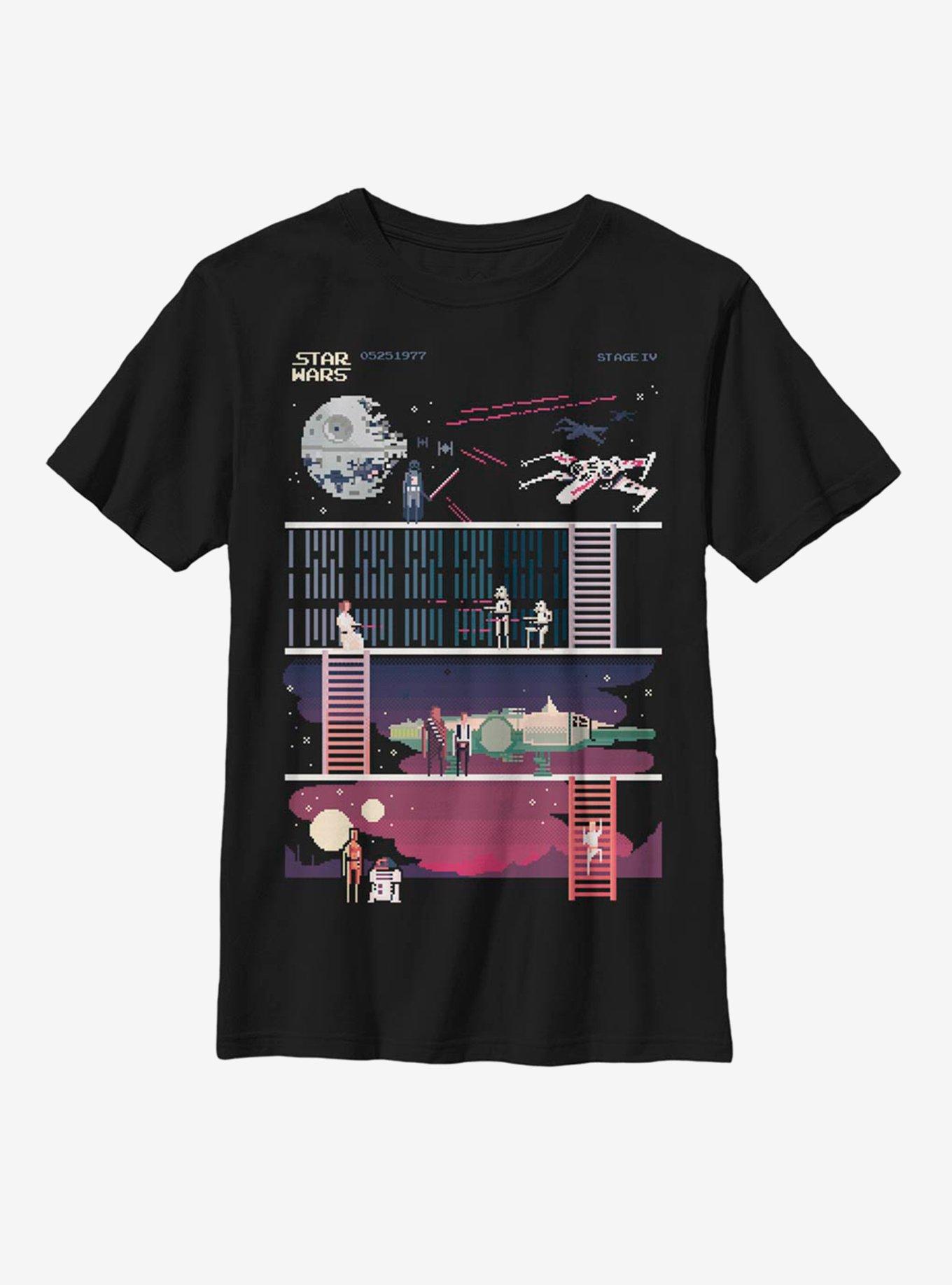 Star Wars Pixelated Levels Youth T-Shirt, , hi-res