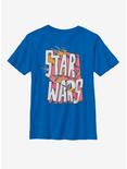 Star Wars Logo Doodle Youth T-Shirt, ROYAL, hi-res