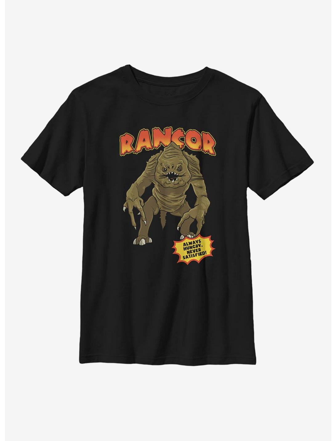 Star Wars Rancor Never Satisfied Youth T-Shirt, BLACK, hi-res