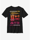 Star Wars Symbols Pop Youth T-Shirt, BLACK, hi-res