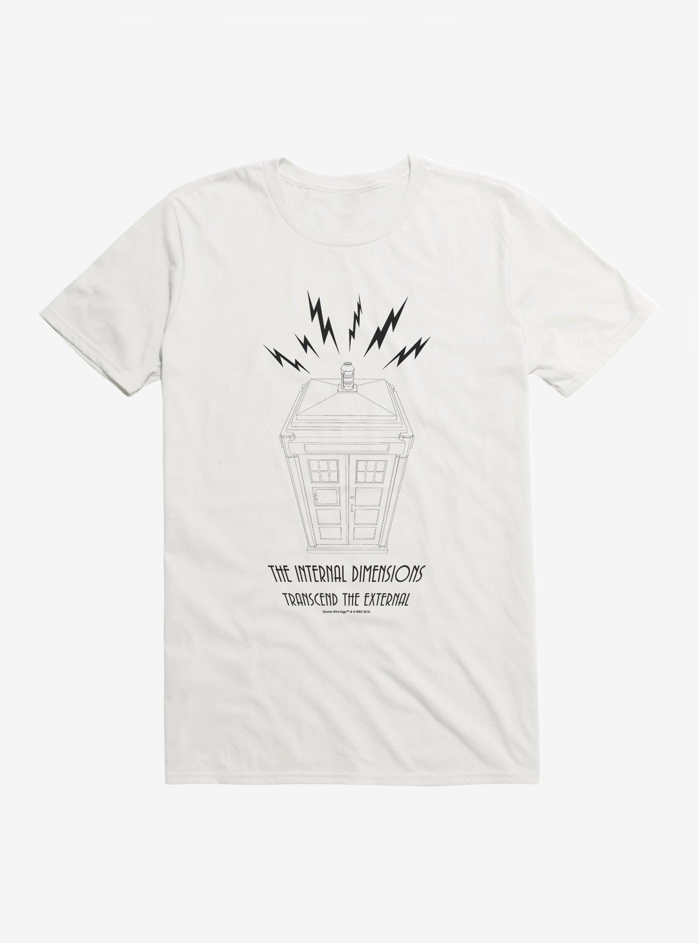 Doctor Who Series 12 Episode 4 The Internal Dimensions Transcend The External Black T-Shirt, , hi-res