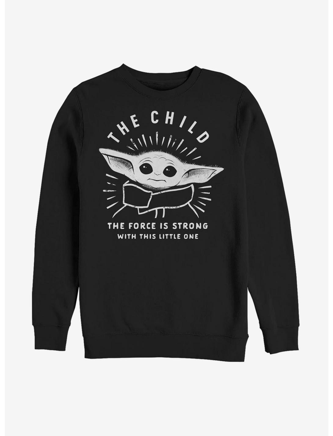 Star Wars The Mandalorian The Child Little One Sweatshirt, BLACK, hi-res