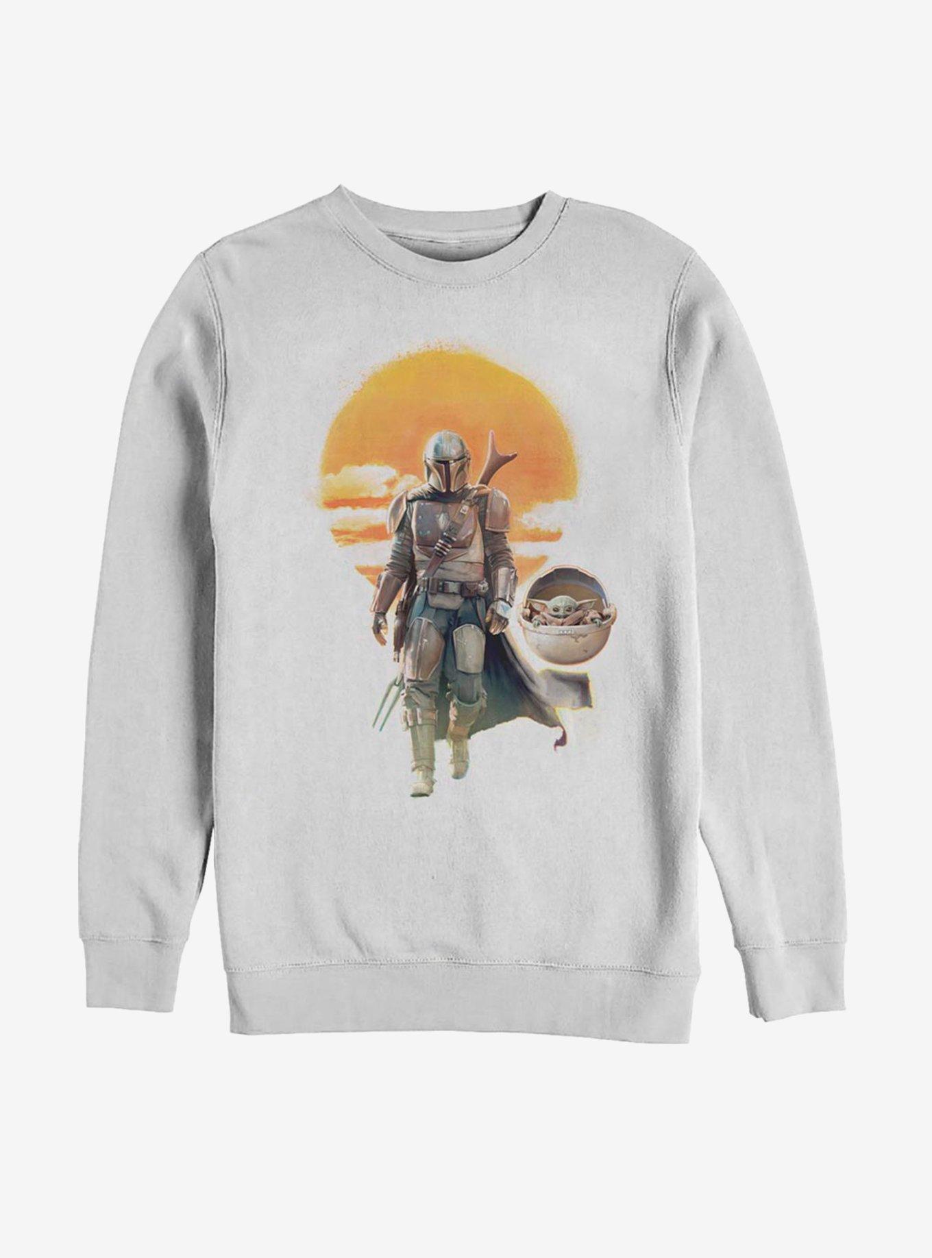 Star Wars The Mandalorian The Child Into The Sunset Sweatshirt, , hi-res
