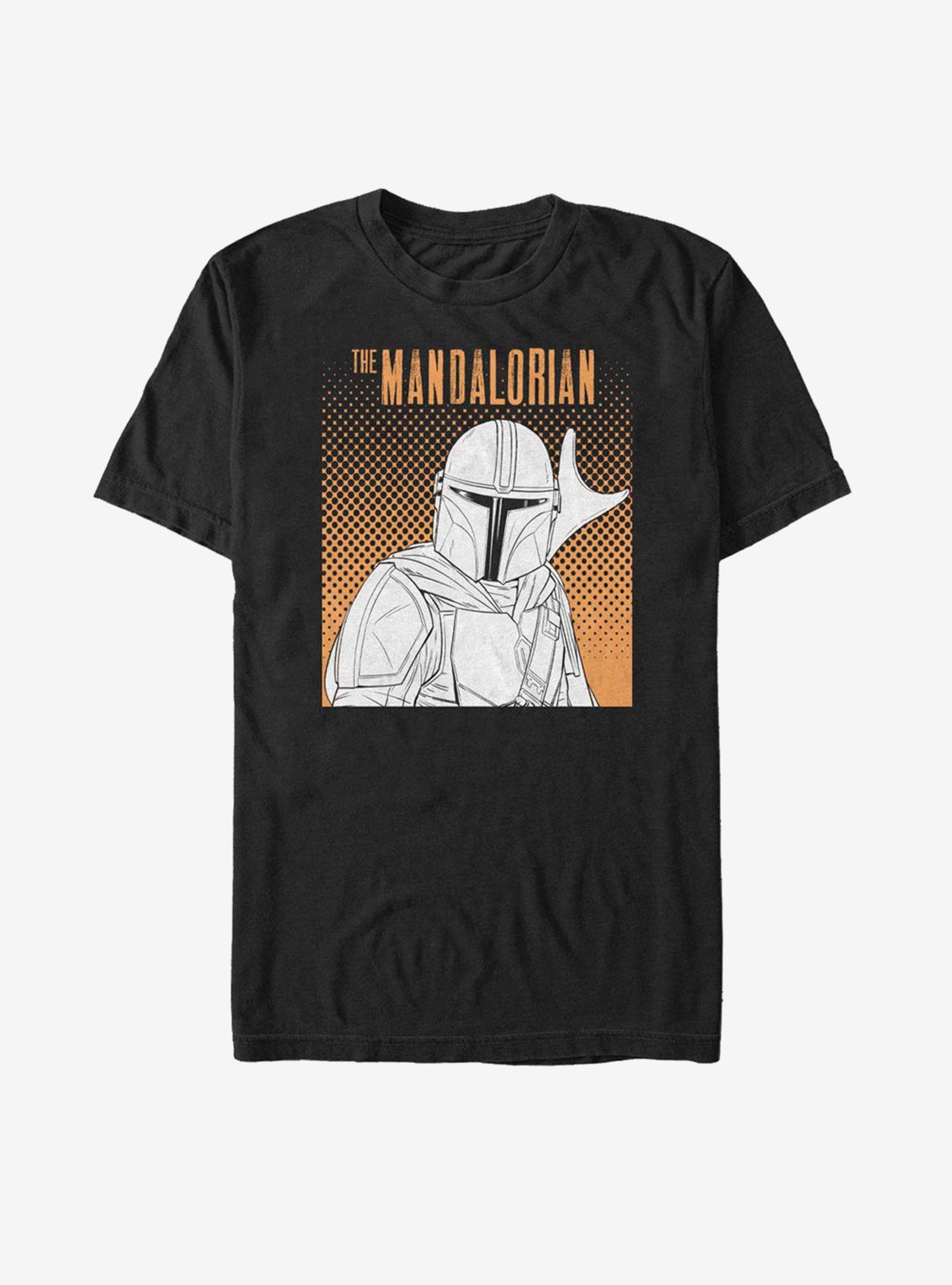 Star Wars The Mandalorian Halftone Hunter T-Shirt, , hi-res