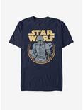 Star Wars The Mandalorian Retro Mando T-Shirt, NAVY, hi-res