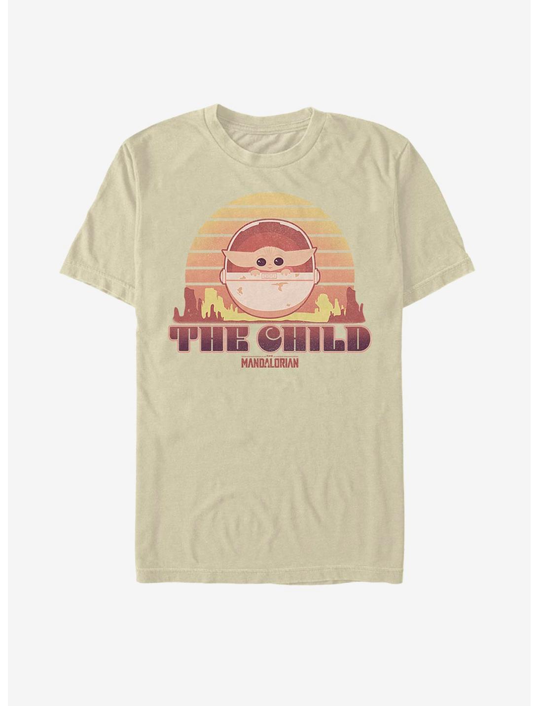 Star Wars The Mandalorian The Child Sunset T-Shirt, SAND, hi-res