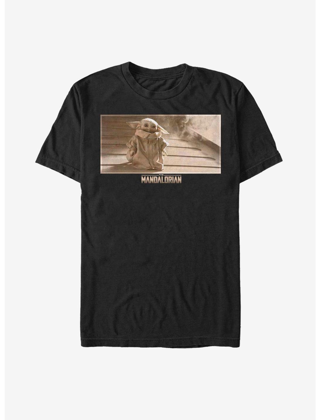 Star Wars The Mandalorian The Child Sepia Scene T-Shirt, BLACK, hi-res