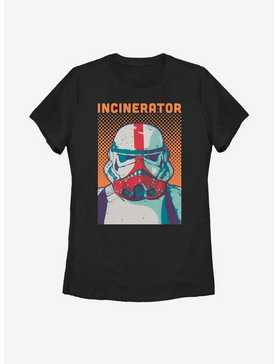 Star Wars The Mandalorian Halftone Incinerator Womens T-Shirt, , hi-res