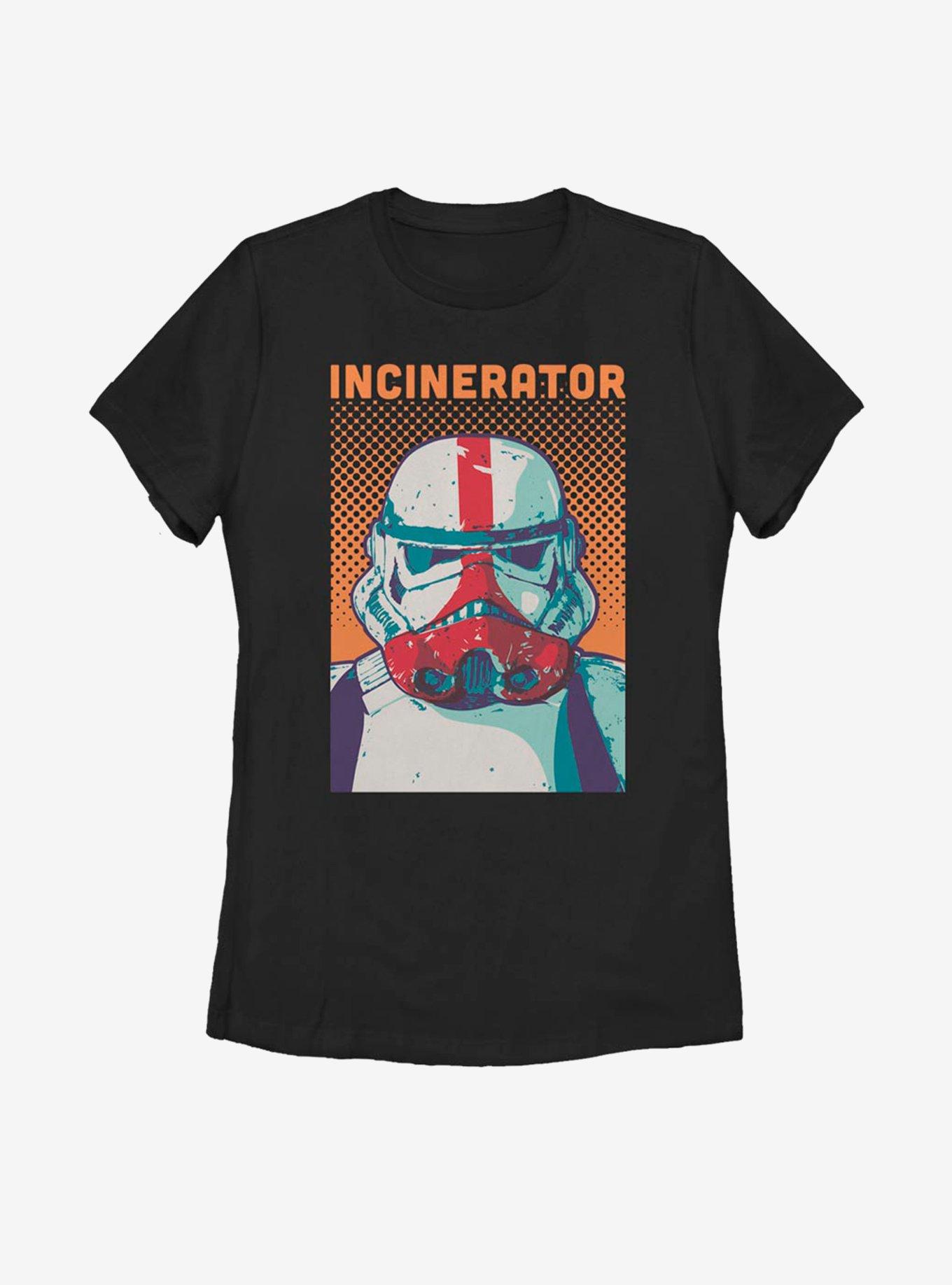 Star Wars The Mandalorian Halftone Incinerator Womens T-Shirt, , hi-res