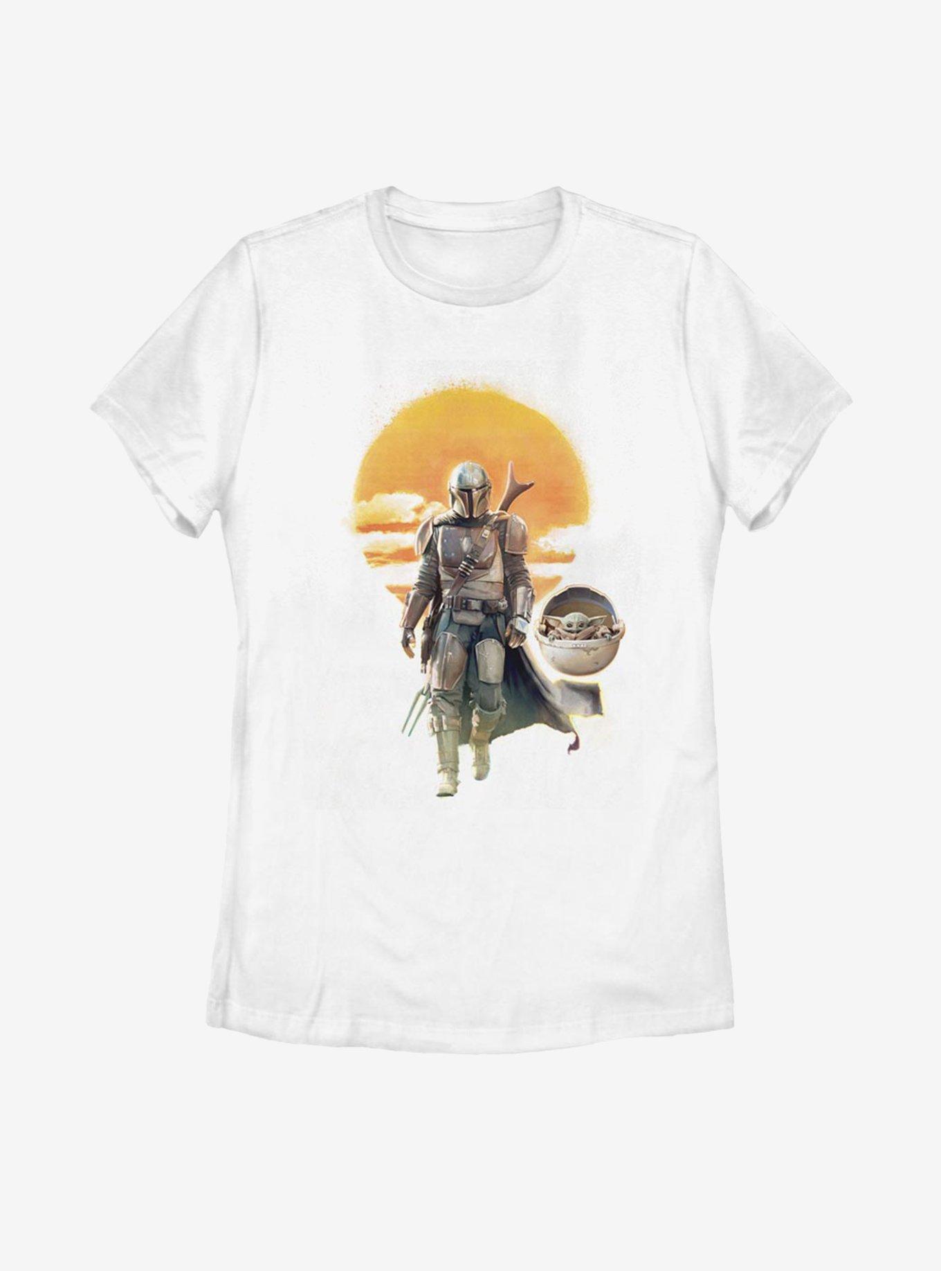 Star Wars The Mandalorian The Child Into The Sunset Womens T-Shirt, , hi-res