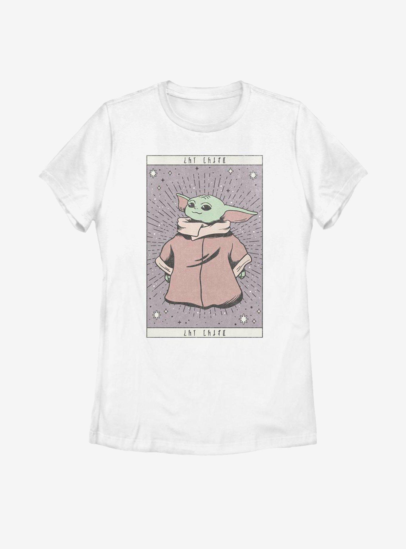 Star Wars The Mandalorian The Child Card Womens T-Shirt, WHITE, hi-res