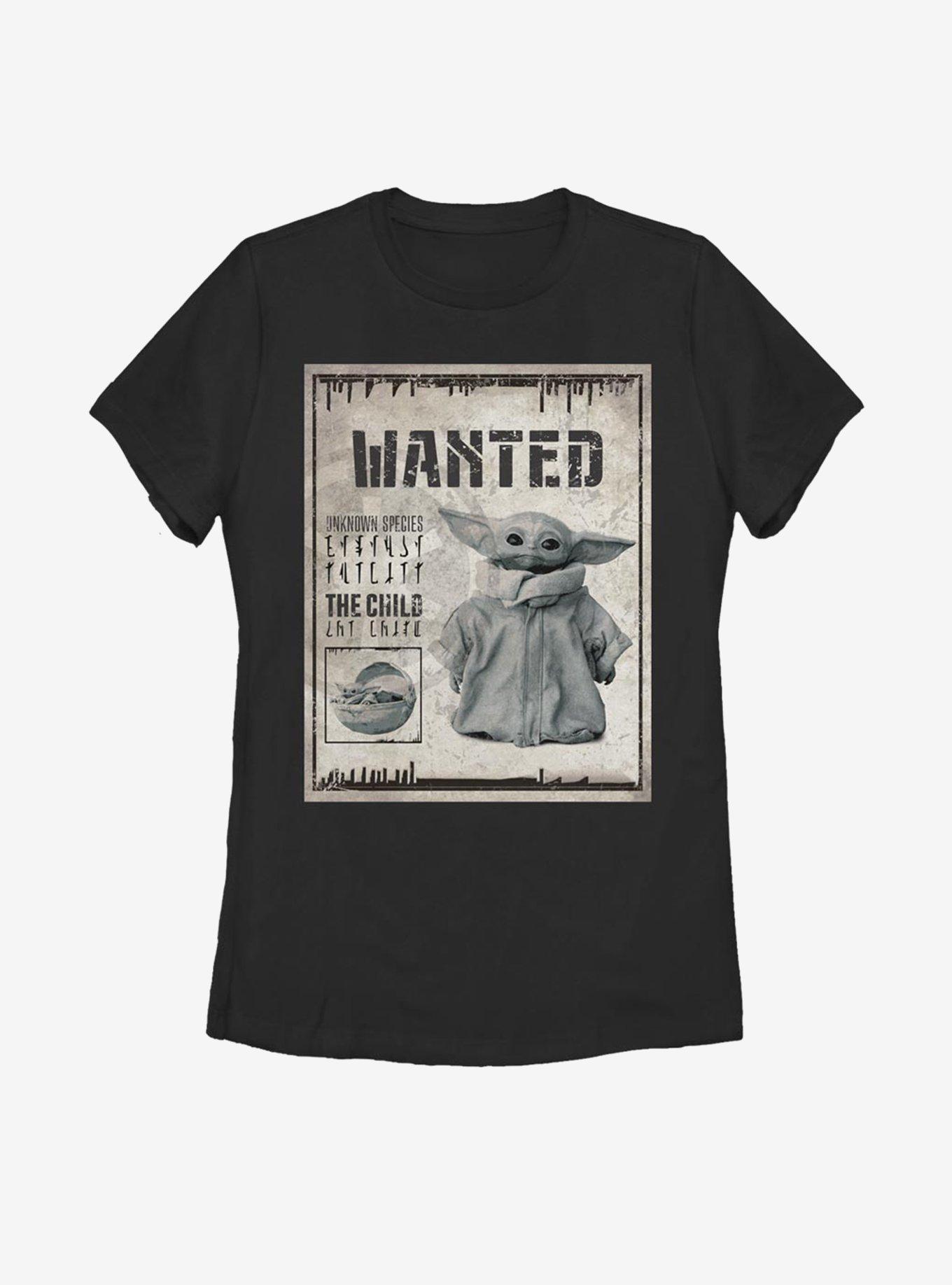 Star Wars The Mandalorian The Child Unknown Wanted Poster Womens T ...