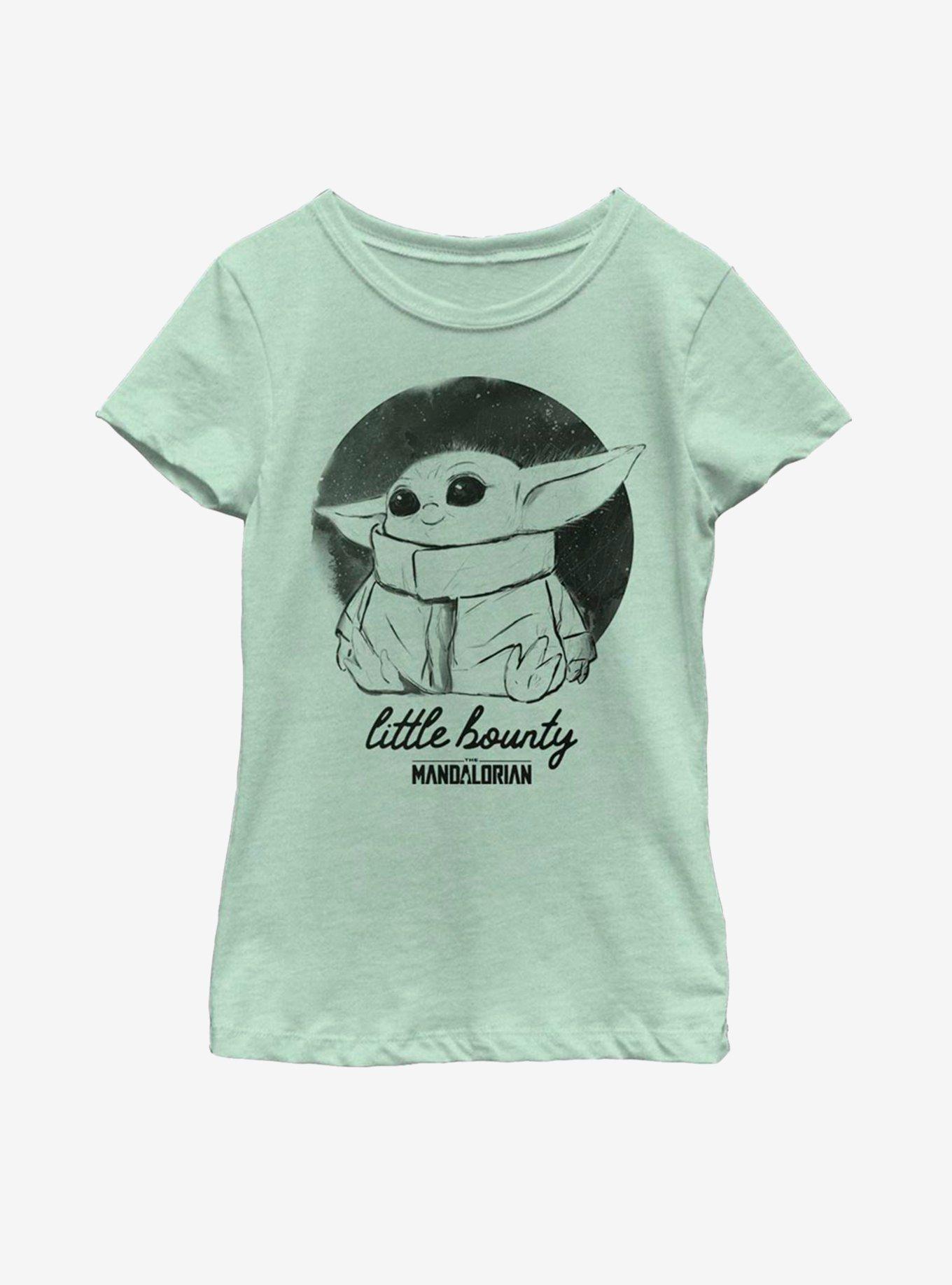 Star Wars The Mandalorian The Child Little Bounty Sketch Youth Girls T-Shirt, , hi-res