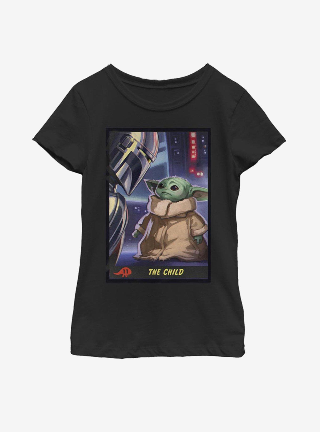 Star Wars The Mandalorian The Child Trading Card Youth Girls T-Shirt, , hi-res