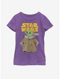 Star Wars The Mandalorian The Child Dreamy Gaze Youth Girls T-Shirt, PURPLE BERRY, hi-res