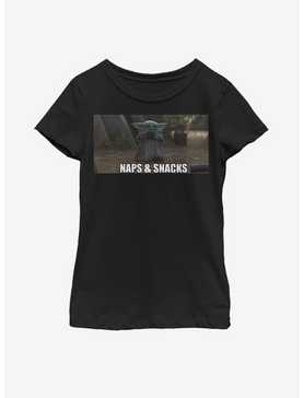 Star Wars The Mandalorian The Child Naps And Snacks Youth Girls T-Shirt, , hi-res