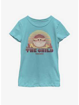Star Wars The Mandalorian The Child Sunset Youth Girls T-Shirt, , hi-res