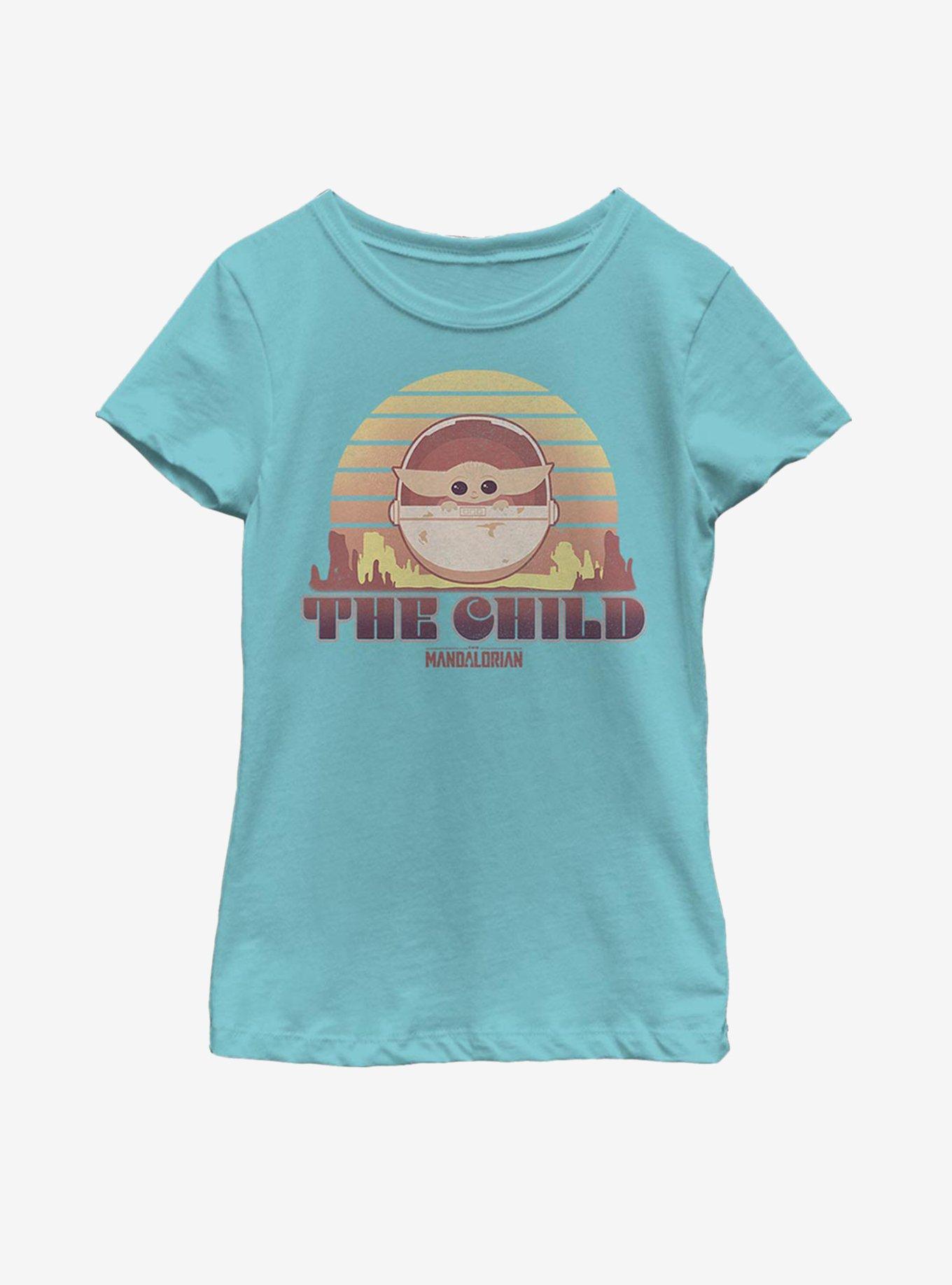 Star Wars The Mandalorian The Child Sunset Youth Girls T-Shirt, , hi-res