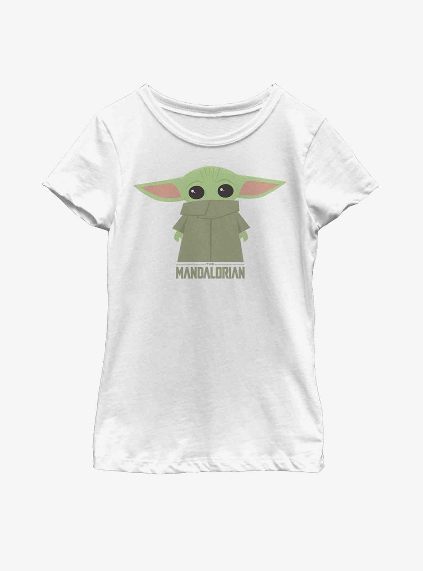 Star Wars The Mandalorian The Child Chibi Covered Face Youth Girls T-Shirt, , hi-res