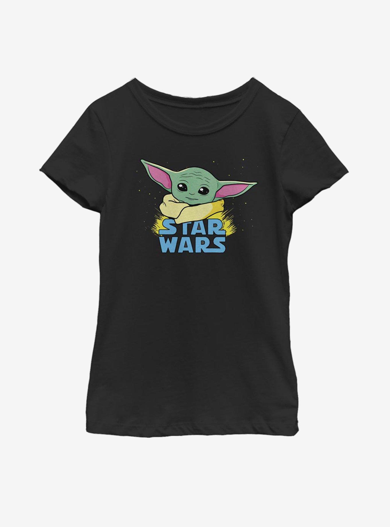 Star Wars The Mandalorian The Child Profile Logo Youth Girls T-Shirt, , hi-res