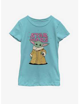 Star Wars The Mandalorian The Child Stance Logo Youth Girls T-Shirt, , hi-res