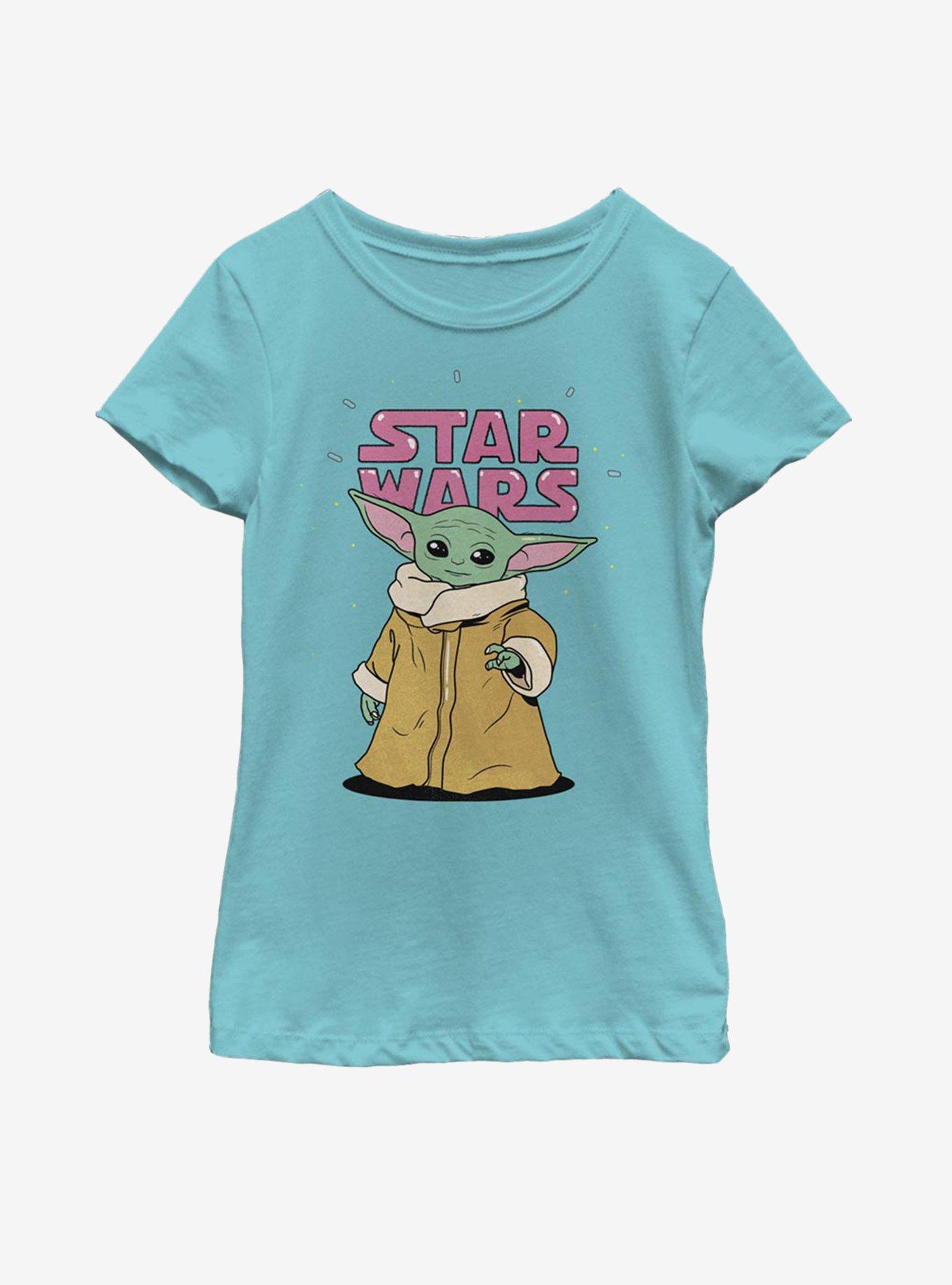 Star Wars The Mandalorian The Child Stance Logo Youth Girls T-Shirt, , hi-res