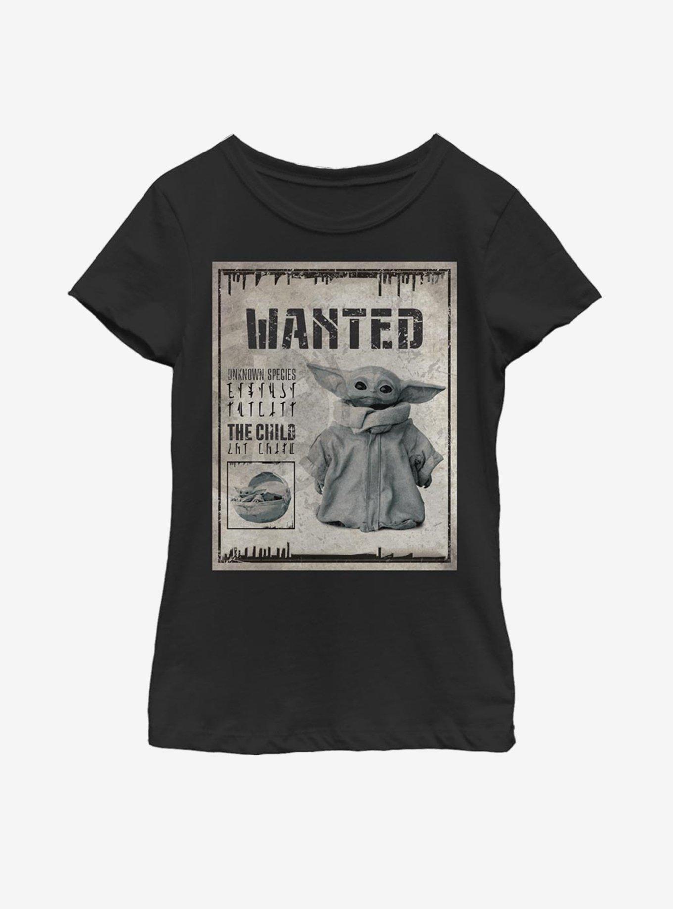Star Wars The Mandalorian The Child Unknown Wanted Poster Youth Girls T-Shirt, , hi-res