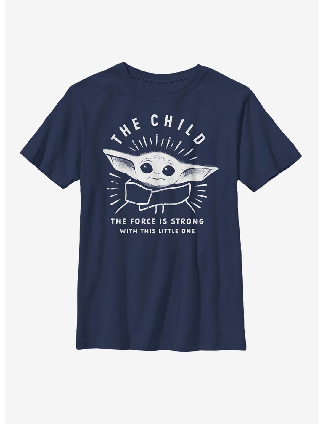 Star Wars The Mandalorian The Child Little One Youth T-Shirt, NAVY, hi-res