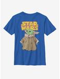 Star Wars The Mandalorian The Child Dreamy Gaze Youth T-Shirt, ROYAL, hi-res