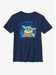 Star Wars The Mandalorian The Child Strong Is The Cuteness Youth T-Shirt, NAVY, hi-res