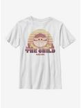 Star Wars The Mandalorian The Child Sunset Youth T-Shirt, WHITE, hi-res