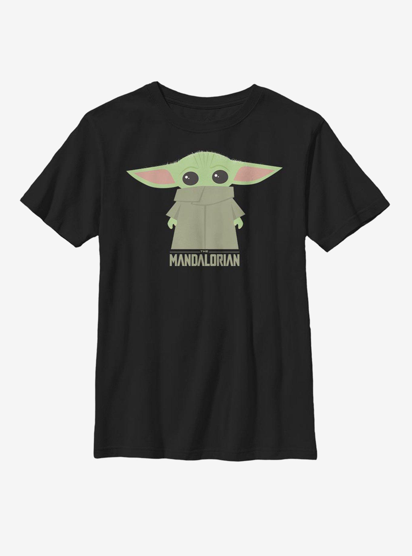 Star Wars The Mandalorian The Child Chibi Covered Face Youth T-Shirt, , hi-res