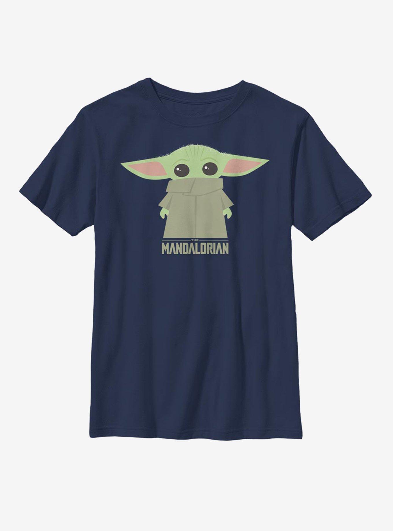 Star Wars The Mandalorian The Child Chibi Covered Face Youth T-Shirt, , hi-res