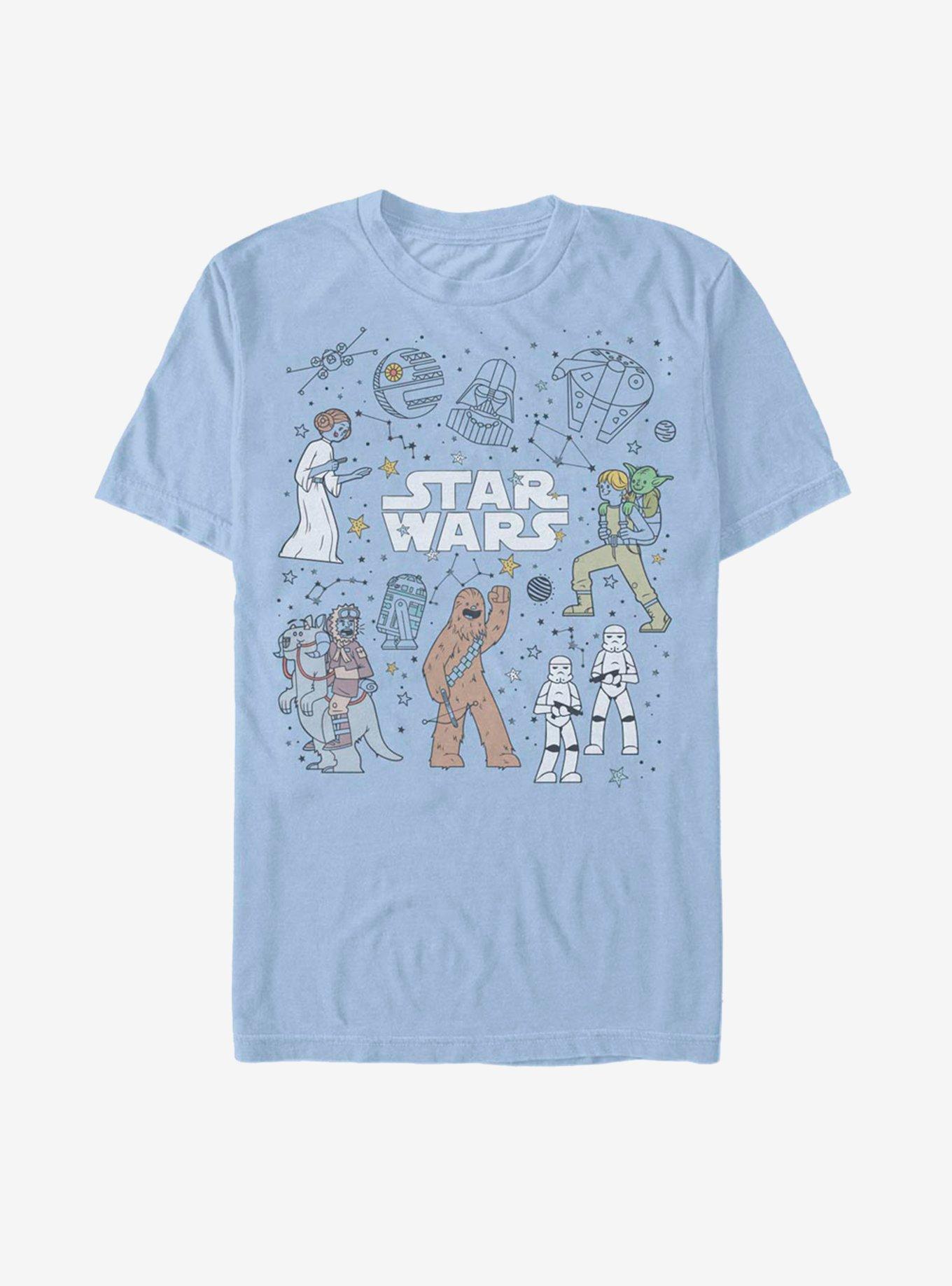 Star Wars Celestial Star Wars T-Shirt, LT BLUE, hi-res