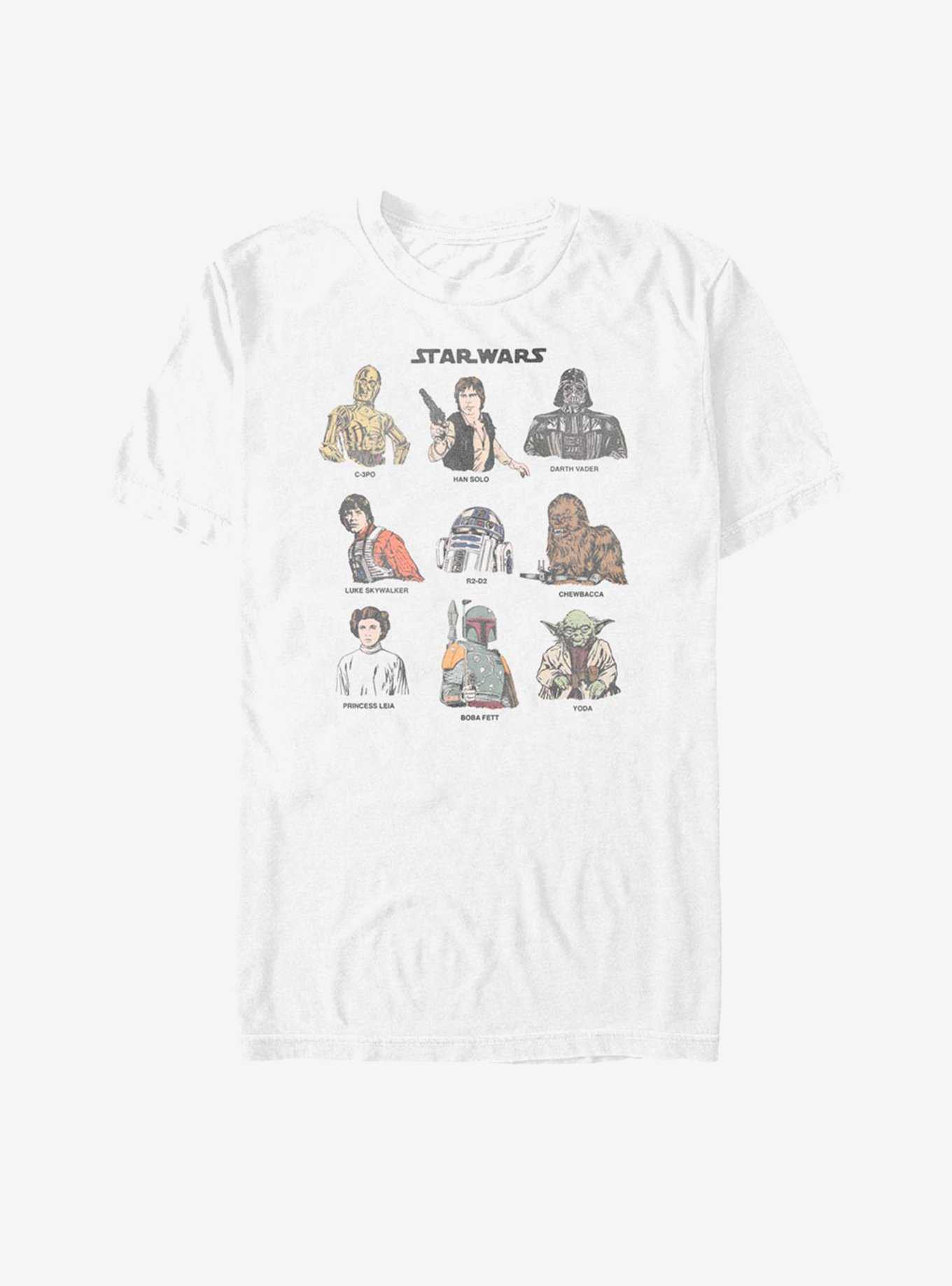 Star Wars Retro Character Cast T-Shirt, , hi-res