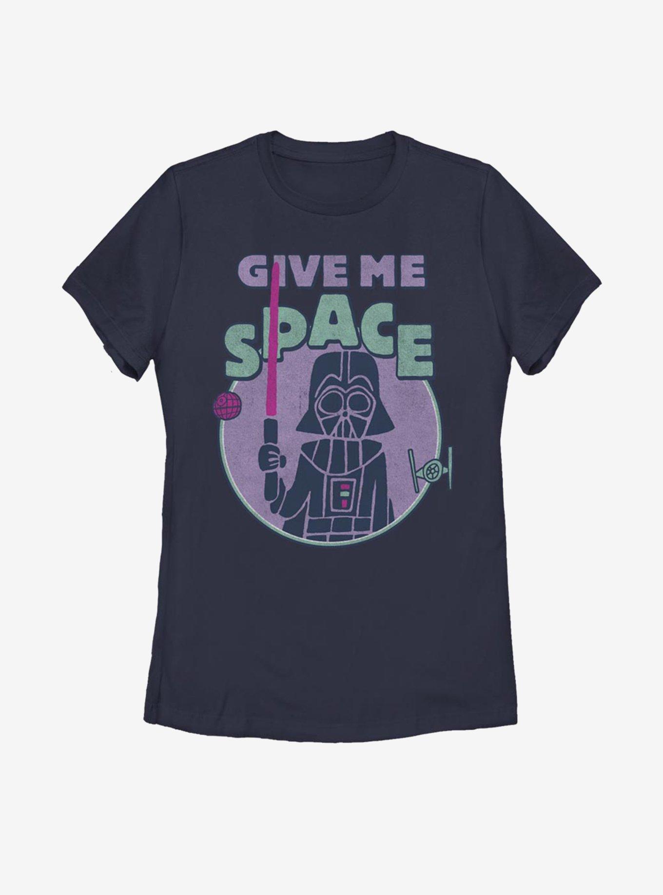 Star Wars Vader Give Me Space Womens T-Shirt, NAVY, hi-res