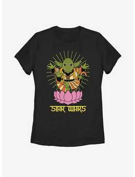 Star Wars Yoda Lotus Womens T-Shirt, , hi-res