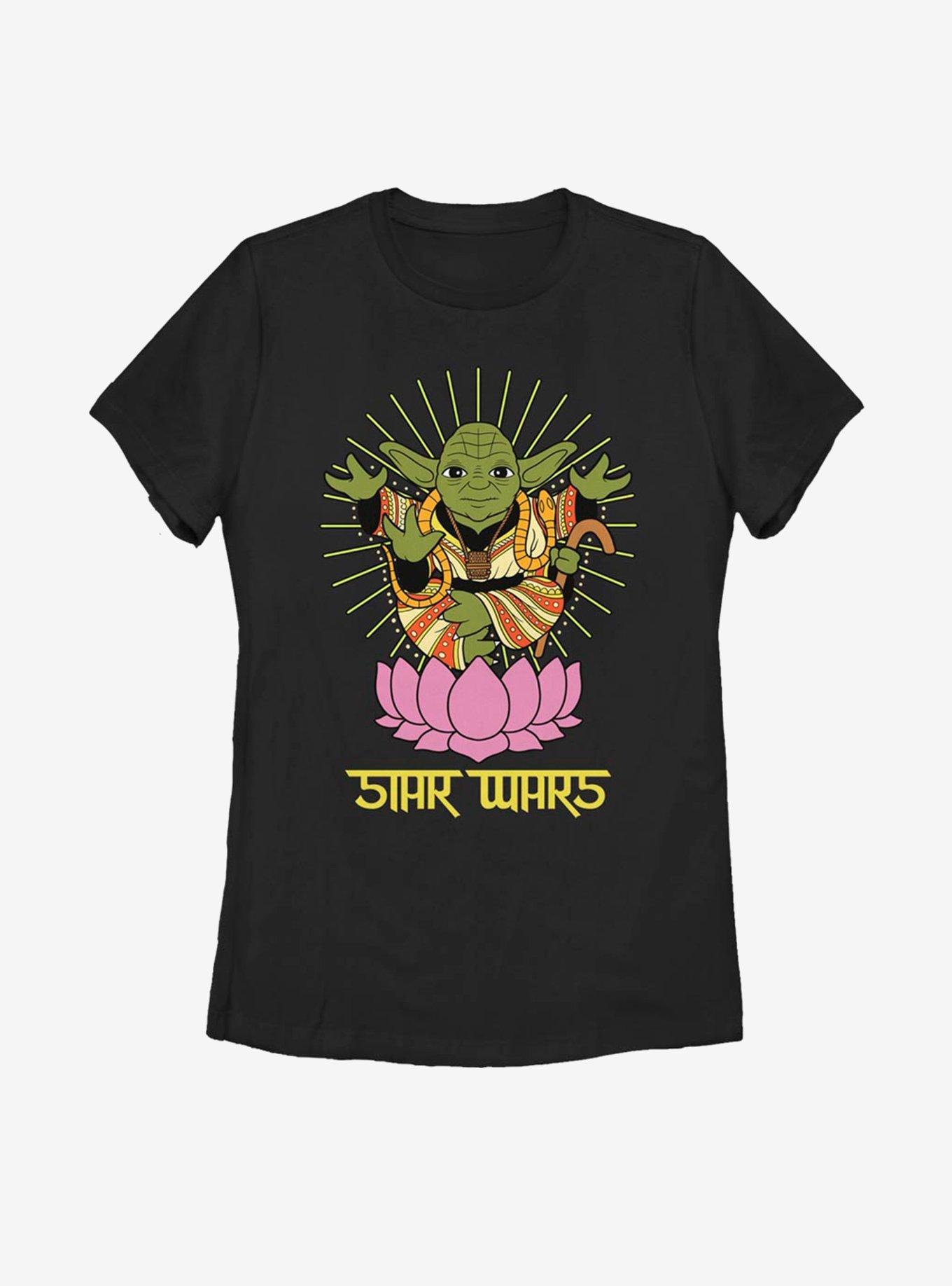 Star Wars Yoda Lotus Womens T-Shirt, , hi-res