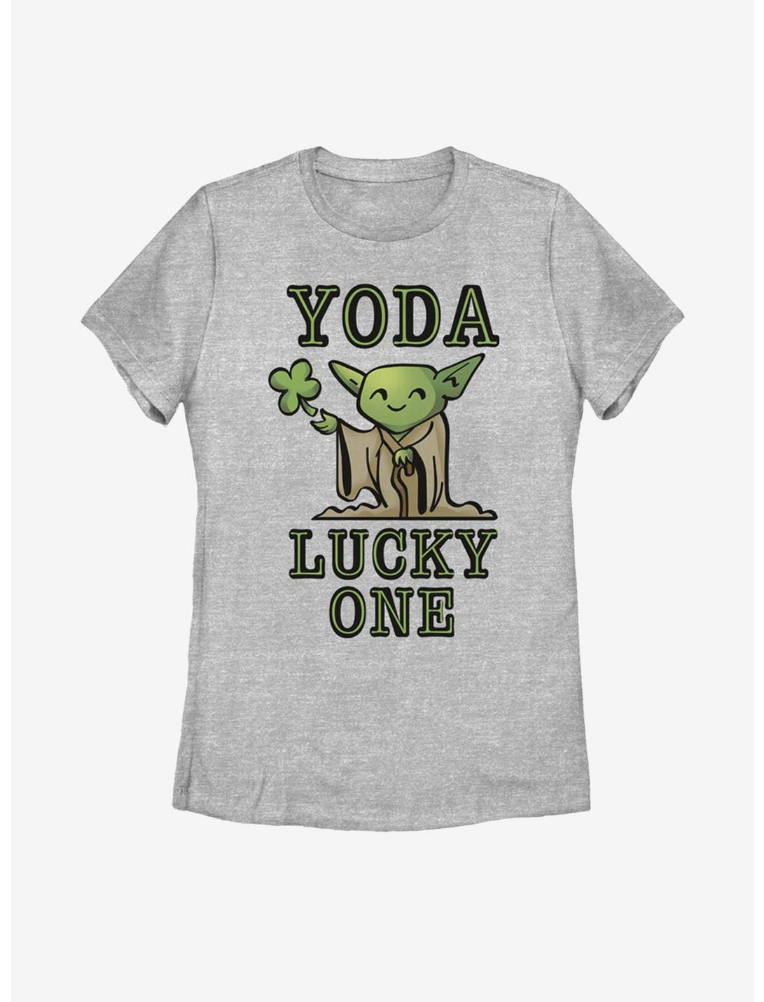 Star Wars Yoda So Lucky Womens T-Shirt, ATH HTR, hi-res