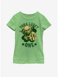 Star Wars Yoda Lucky One Youth Girls T-Shirt, , hi-res