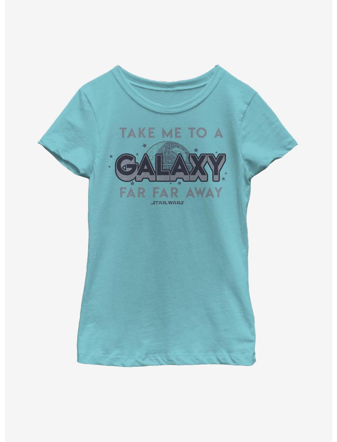 Star Wars New Galaxy Youth Girls T-Shirt, TAHI BLUE, hi-res
