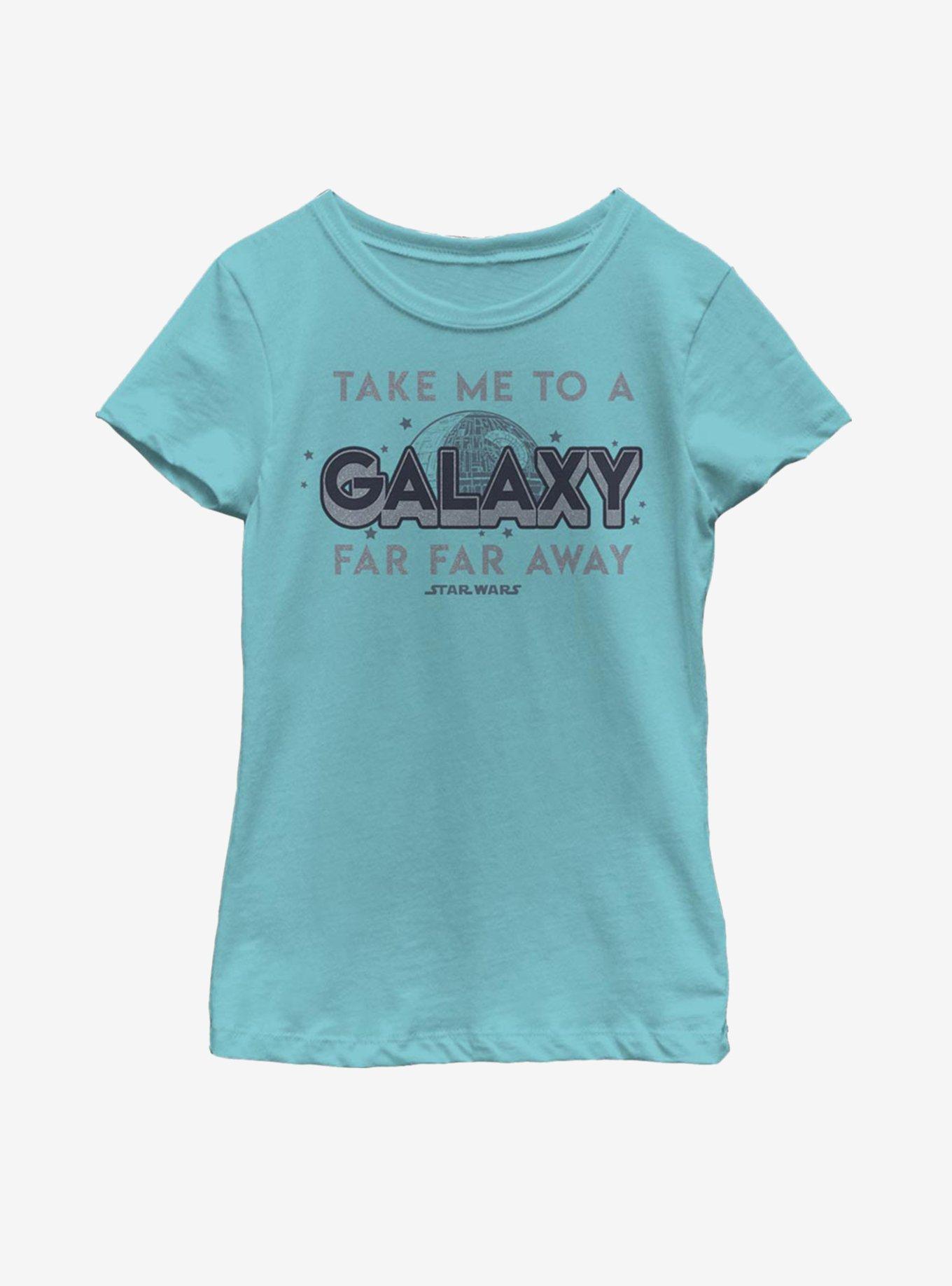 Star Wars New Galaxy Youth Girls T-Shirt, TAHI BLUE, hi-res