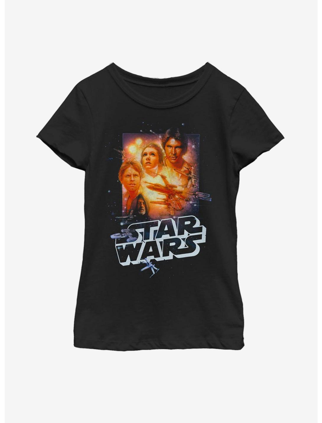 Star Wars Our Heroes Youth Girls T-Shirt, BLACK, hi-res