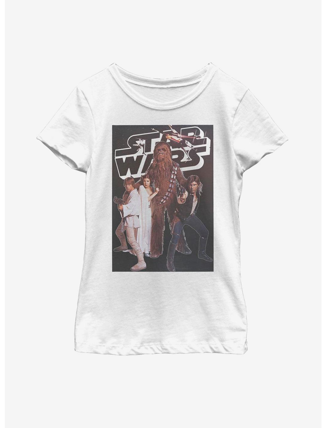 Star Wars Original Heroes Youth Girls T-Shirt, WHITE, hi-res