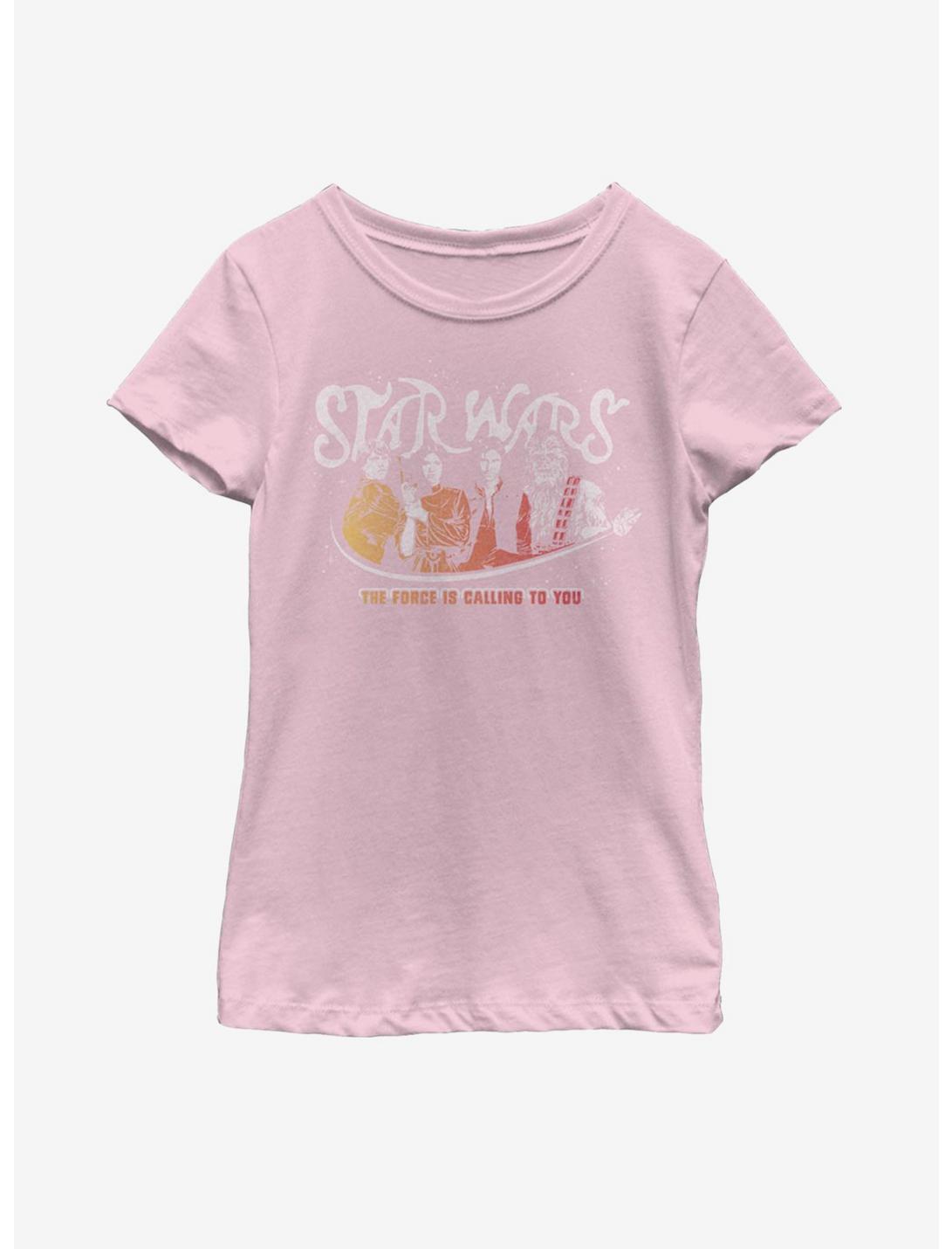 Star Wars Vintage Script Star Wars Youth Girls T-Shirt, PINK, hi-res