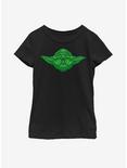 Star Wars Yoda Clovers Youth Girls T-Shirt, BLACK, hi-res