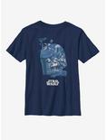 Star Wars Boba Fett Head Fill Youth T-Shirt, NAVY, hi-res